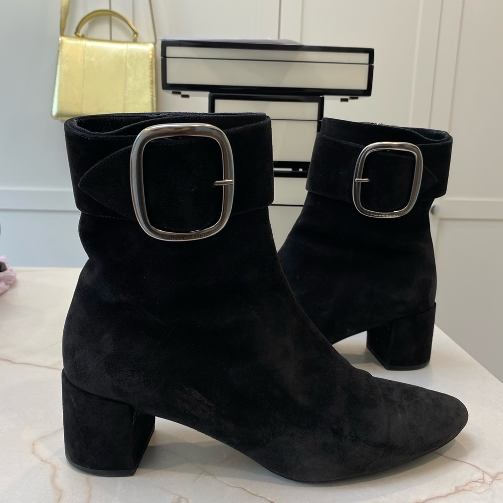 Saint Laurent Joplin Suede Ankle Boots